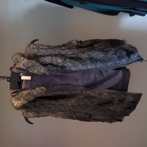Faux Fur Sweater Vest